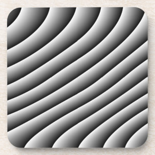 Vintag Wavy Lines Cork Untersetzer