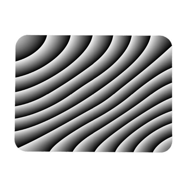 Vintag Wavy Lines Magnet (Horizontal)