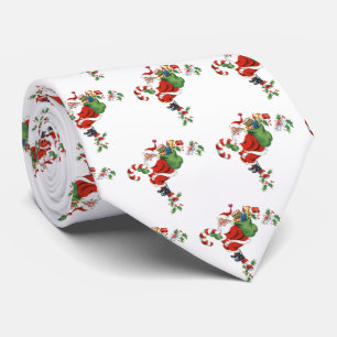 Vintag Weihnachten Vintag Liebhaber des Roten Fest Krawatte