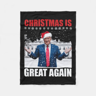 Vintag Weihnachten wieder großartig Weihnachten We Fleecedecke
