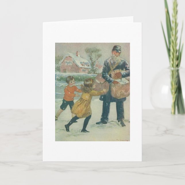 Vintag - Weihnachts-Sonderlieferung, Feiertagskarte (Vorderseite)