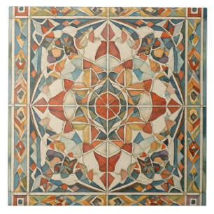 Vintag, Weihnachtsmosaik Muster, Keramik Tile Fliese