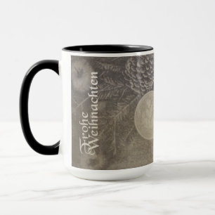 Vintag-Weihnachtsmotiv mit Keksen und Kaffee Tasse