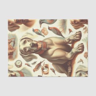 Vintag Weimaraner nahtlos Seidenpapier