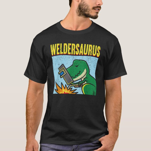 Vintag Weldersaurus Welder T-Shirt (Vorderseite)