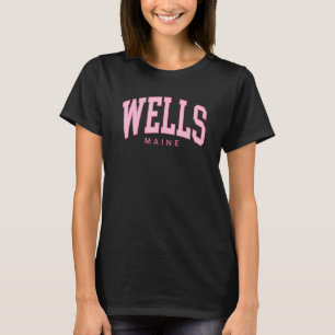 Vintag Wells Beach ME Mainsommer Preppy Throwba T-Shirt