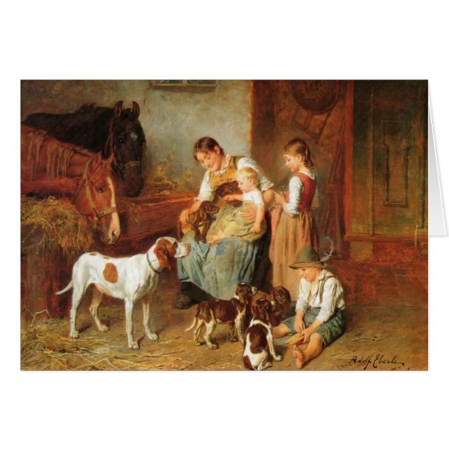 Vintag - Welpen-Treffen-Baby, (Vorderseite (Horizontal))