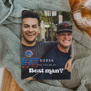 Vintag Werden Sie mein Trauzeuge Foto Einladung