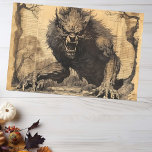 Vintag Werewolf Halloween Decoupage Seidenpapier<br><div class="desc">Dieses Design kann durch Auswahl der Option Design bearbeiten personalisiert werden. Sie können auch auf andere Gegenstände übertragen. Kontaktieren Sie mich unter colorflowcreations@gmail.com oder nutzen Sie die Chat-Option oben auf der Seite, wenn Sie dieses Design auf einem anderen Produkt haben möchten oder Hilfe bei diesem Design benötigen. Sehen Sie mehr...</div>
