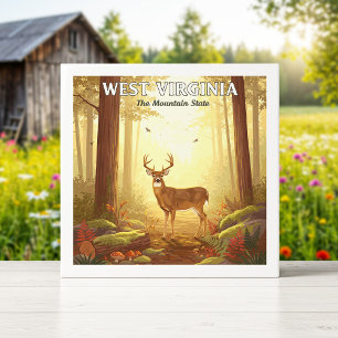 Vintag West Virginia Fliese