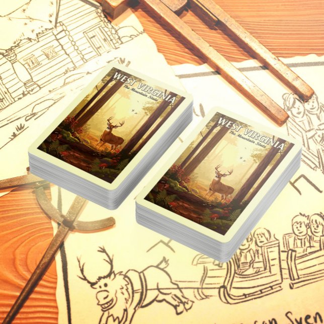 Vintag West Virginia Spielkarten (Von Creator hochgeladen)