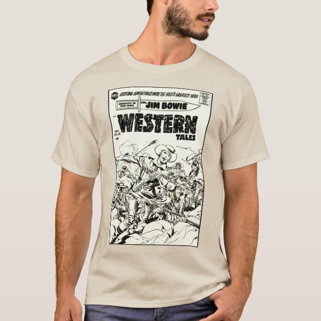 Vintag Western Tales Comic T - Shirt (Vorderseite)