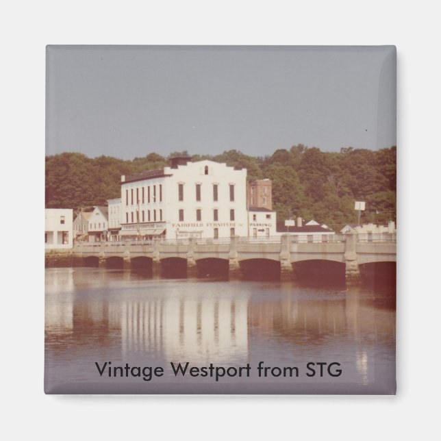 Vintag Westport Magnet - Steinkraus Cohen Bridge (Vorne)