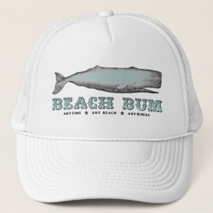 Vintag Whale Beach Bum Hat Truckerkappe