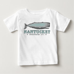 Vintag Whale Nantucket MA Inc 1671 Baby T-shirt