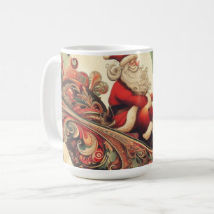 Vintag/whimsistisch/santa/Christmas Kaffeetasse