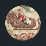 Vintag/whimsistisch/santa/Christmas Pappteller<br><div class="desc">einzigartig</div>