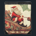 Vintag/whimsistisch/santa/Christmas Sportbeutel<br><div class="desc">einzigartig</div>