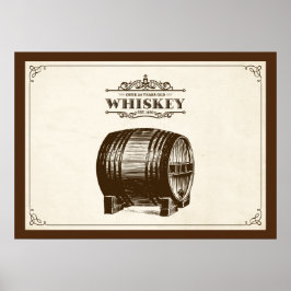 Vintag Whiskey Barrel Poster