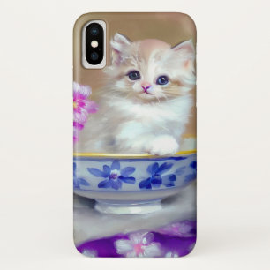 Vintag White Kitten Illustration Case-Mate iPhone Hülle