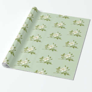 Vintag White Magnolia Geschenkpapier
