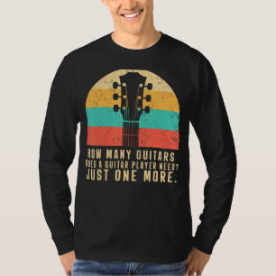 Vintag Wie viele Gitarren für Gitarrenspieler F T-Shirt