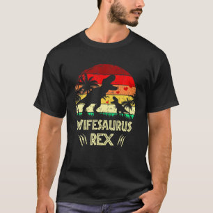 Vintag Wifesaurus Rex Dinosaur Funny Rex Mutter T-Shirt