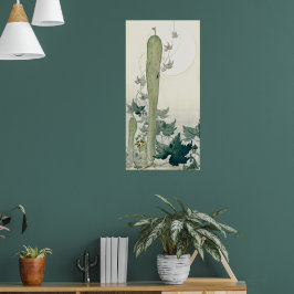 Vintag Wild Cucumber Japanische Kunst von Ohara Ko Poster