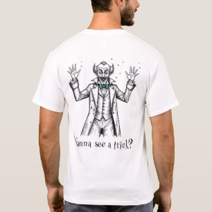 Vintag Wild Mit Augen Illusionist Front & Back T-Shirt