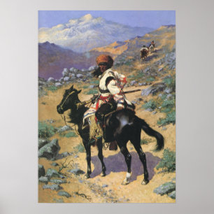 Vintag Wild West, An Indian Trapper von Remington Poster