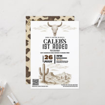 Vintag Wild West Western 1. Rodeo Geburtstagsparty