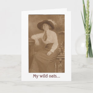 Vintag - Wilde Haferflocken, geschreddert, Karte