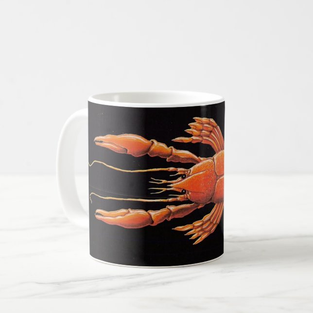 Vintag Wilde Hummer Kaffeetasse (Vorderseite Links)