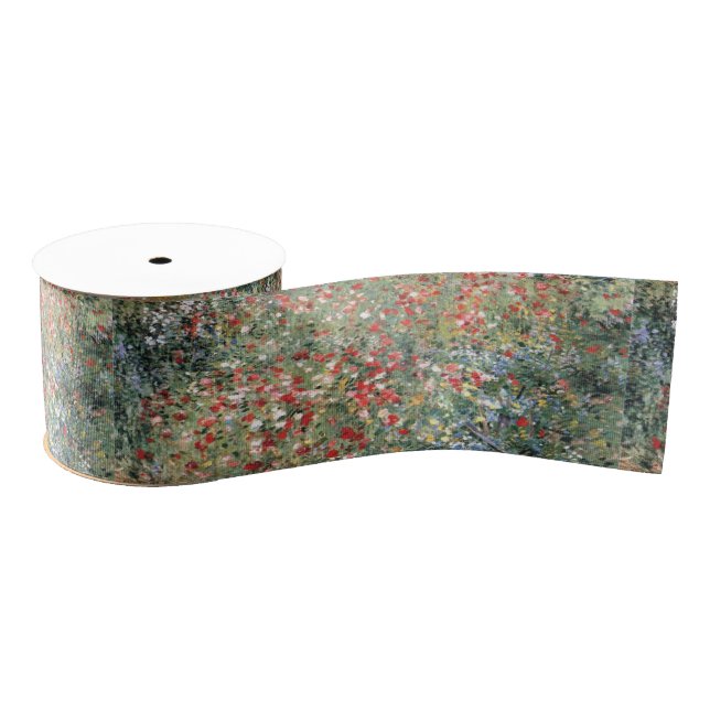 Vintag Willard Leroy Metcalf Poppy Garden Ripsband (Spule)