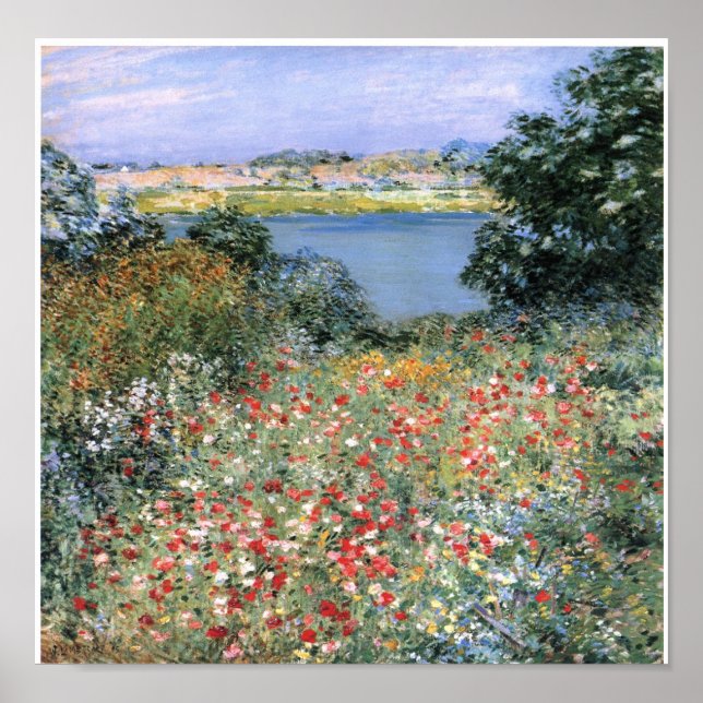 Vintag Willard Metcalf Poppy Garden Poster (Vorne)