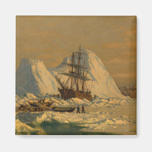 Vintag William Bedford Ein Vorfall des Whalings Magnet