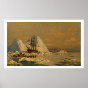 Vintag William Bedford Ein Vorfall des Whalings Poster