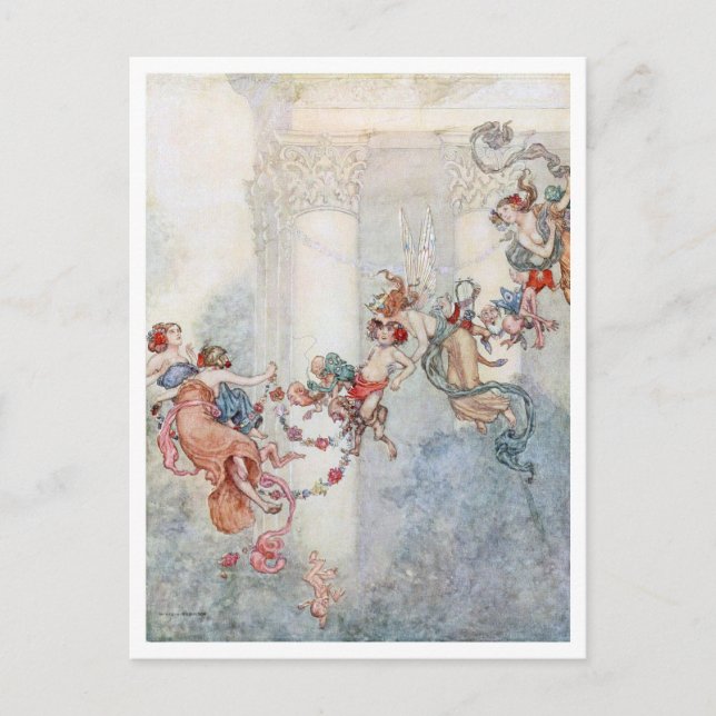 Vintag William H. Robinson A Sweet Changling Postkarte (Vorderseite)