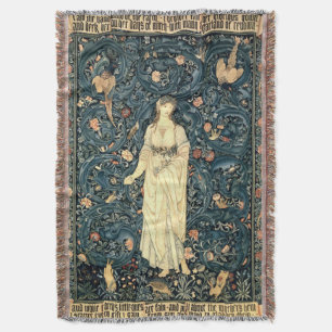 Vintag William Morris 1885 Flora Decke