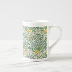 Vintag William Morris Blume Garden Wallpaper Prozellantasse