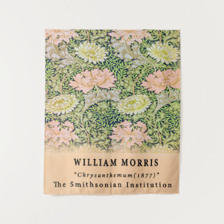 Vintag William Morris Chrysanthemum Floral Wandteppich