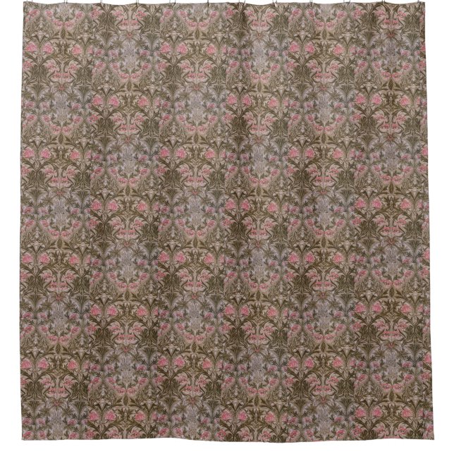 Vintag William Morris Columbine Duschvorhang (Vorderseite)