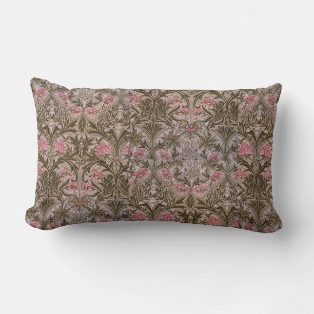 Vintag William Morris Columbine Lendenkissen (Vorderseite)