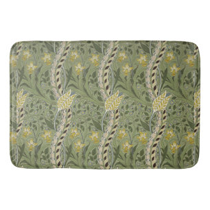 Vintag William Morris Daffodil Floral Yellow  Badematte