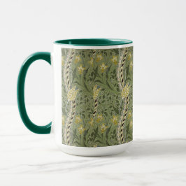Vintag William Morris Daffodil Floral Yellow Tasse