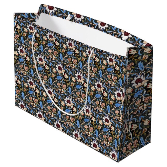 Vintag William Morris Evenlode Große Geschenktüte (Rückseite Schrägansicht)