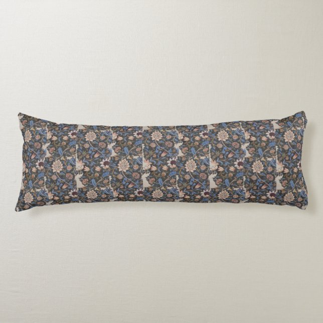 Vintag William Morris Evenlode Textile Design Seitenschläferkissen (Vorderseite)