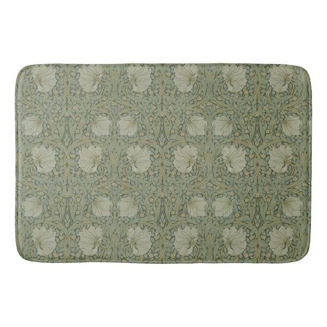 Vintag William Morris Floral Pimpernel Badematte (Vorderseite)