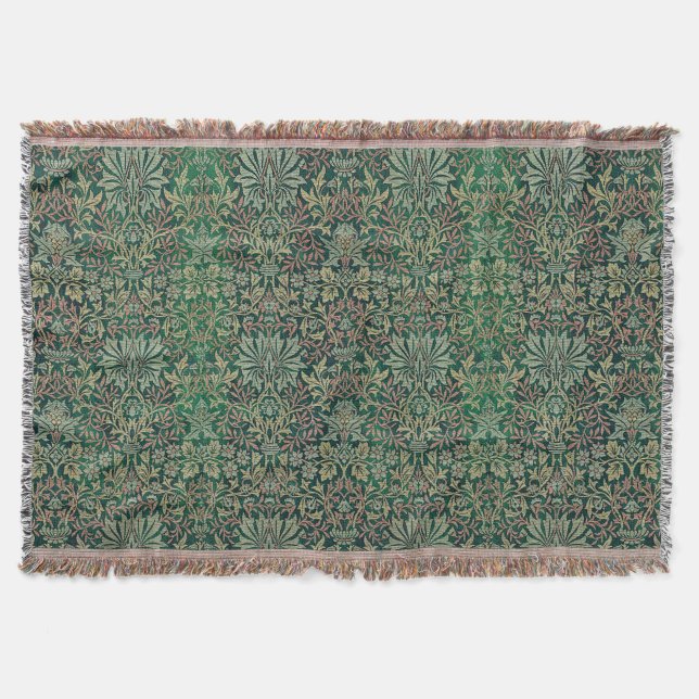 Vintag William Morris Flower Garden Decke (Vorderseite)