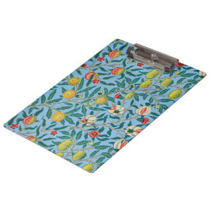 Vintag William Morris 'Four Fruits'-Muster Klemmbrett